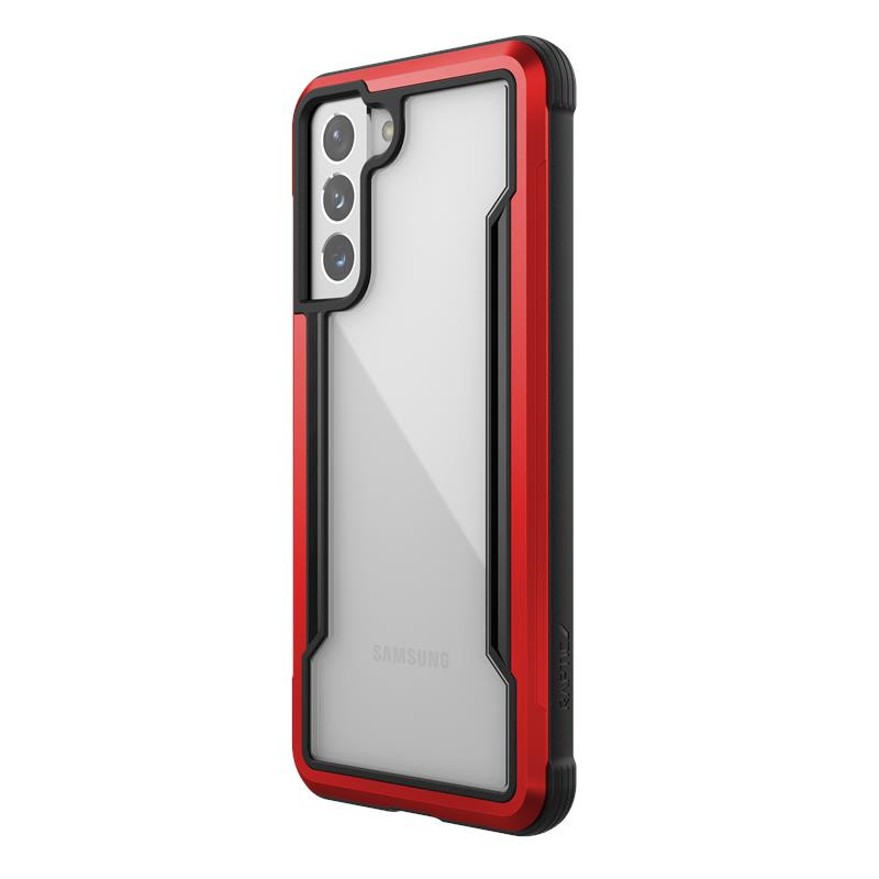 Etui Aluminiowe Do Samsung Galaxy S21 ( Antimicrobial Protection ) X-Doria Raptic Shield Czerwony