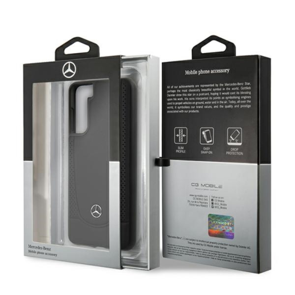 Etui Do Samsung Galaxy S21 mercedes Leather Urban Line Czarny
