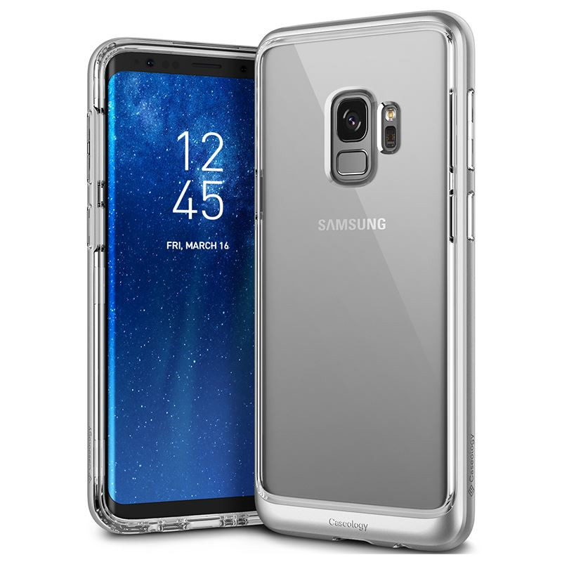 Etui Do Samsung Galaxy S9 Caseology Skyfall Case Srebrny