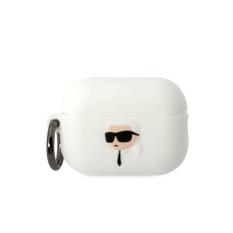 Etui Do AirPods Pro 2 Karl Lagerfeld Silicone NFT Karl Head 3D Biały