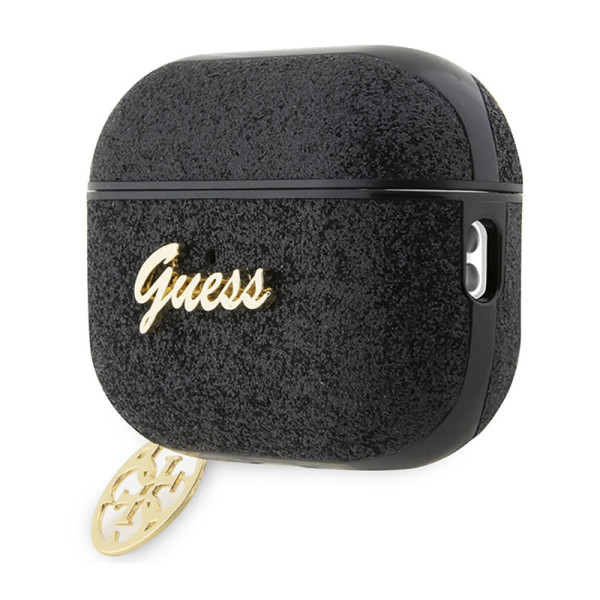 Etui Do AirPods Pro 2 Guess 4G Glitter Flake Czarny