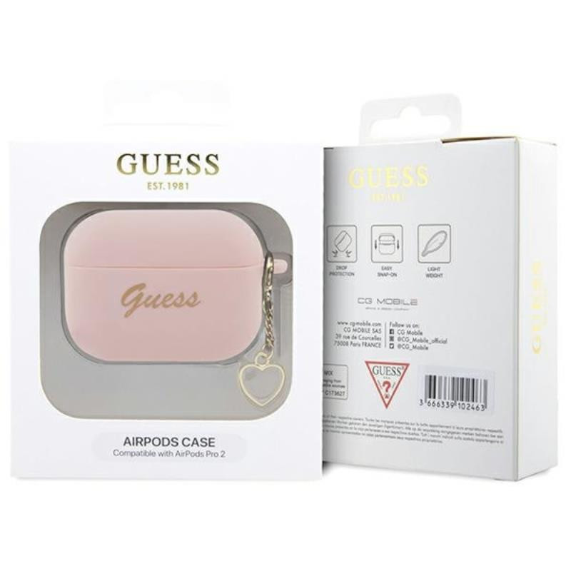 Etui Do AirPods Pro 2 Guess Silicone Heart...