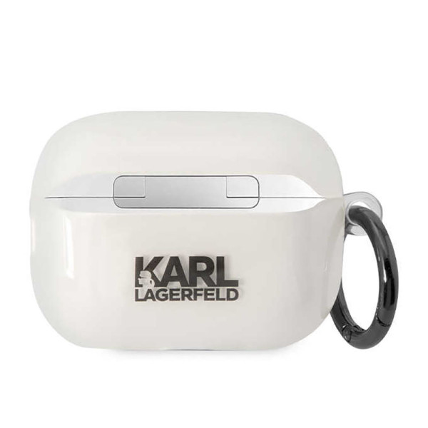 Etui Do AirPods Pro 2 Karl Lagerfeld NFT Ikonik Karl Head Przezroczysty