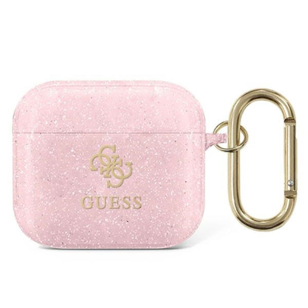 Etui Do AirPods 3 Guess 4G Glitter Różowy