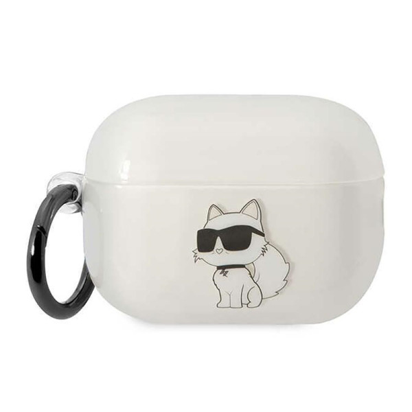 Etui Do AirPods Pro 2 Karl Lagerfeld NFT Ikonik Choupette Head Przezroczysty