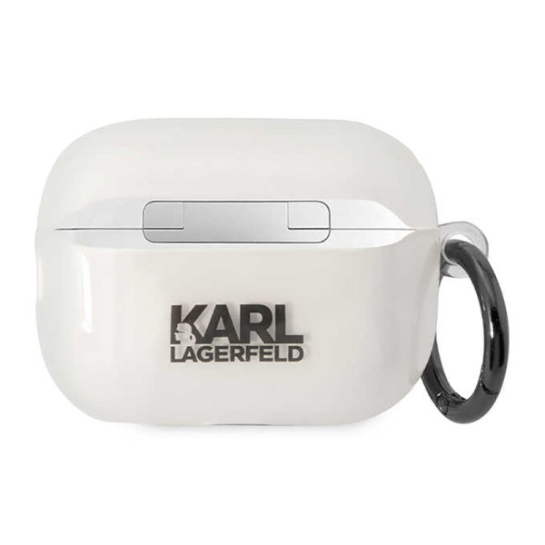 Etui Do AirPods Pro 2 Karl Lagerfeld NFT Ikonik Choupette Head Przezroczysty