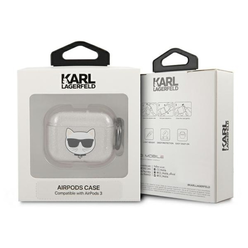 Etui Do AirPods 3 Karl Lagerfeld Choupette Head...