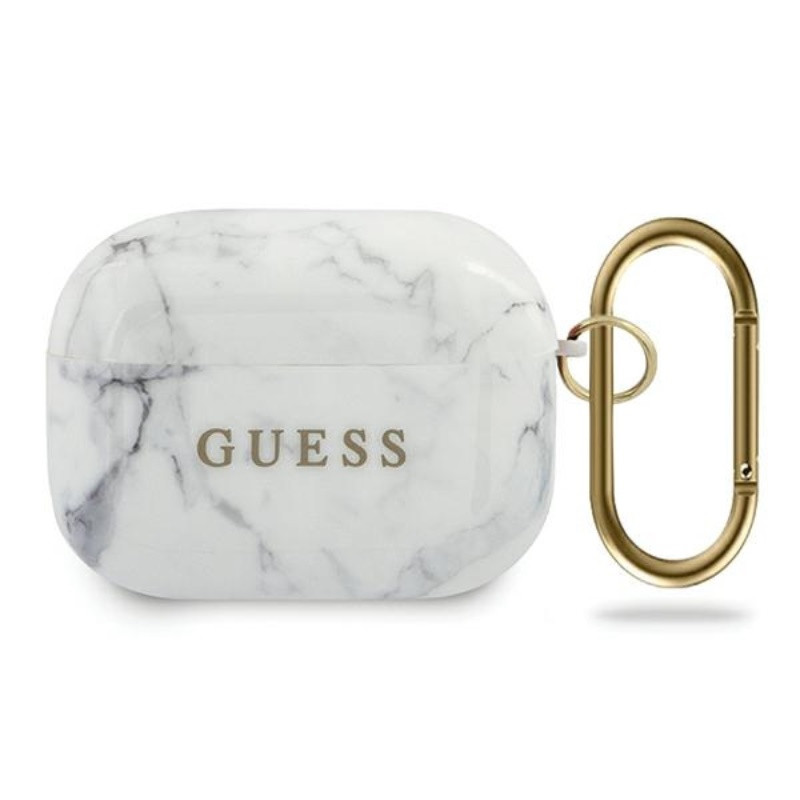 Etui Do AirPods Pro Guess Marble Biały