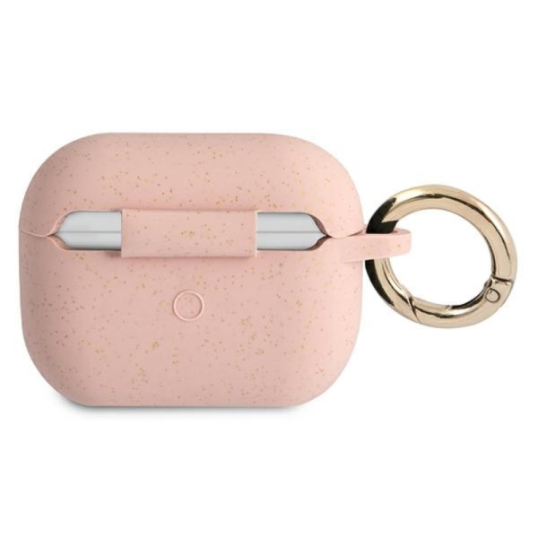 Etui Do AirPods Pro Guess Silicone Glitter Case Est Różowy