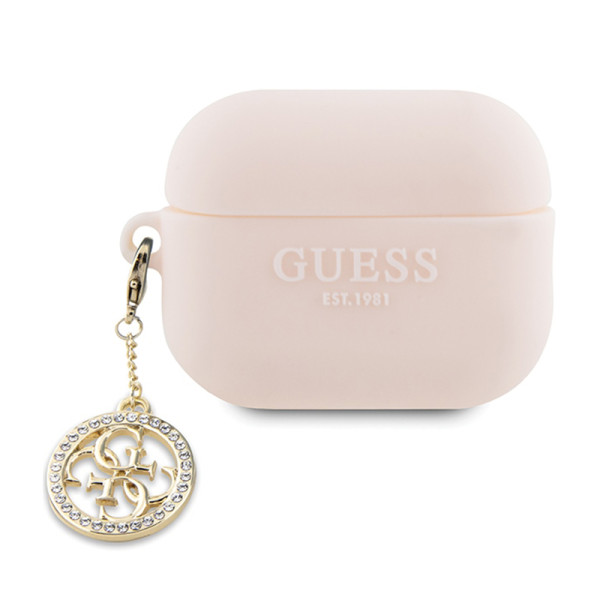 Etui Do AirPods Pro 2 Guess 3D Rubber 4G Diamond Charm Różowy