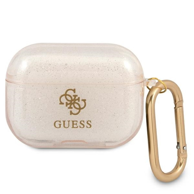 Etui Do AirPods Pro Guess Colored Glitter Złoty
