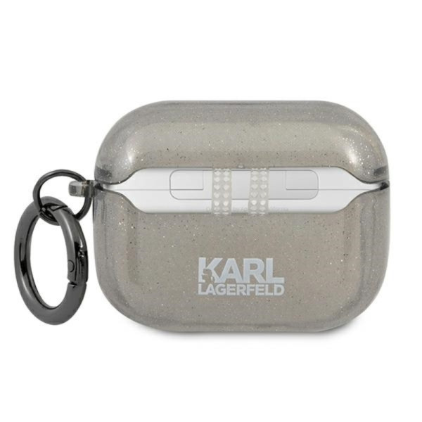 Etui Do AirPods Pro Karl Lagerfeld Karl Head Glitter Czarny