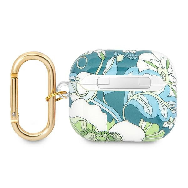 Etui Do AirPods 3 Guess Flower Strap Zielony