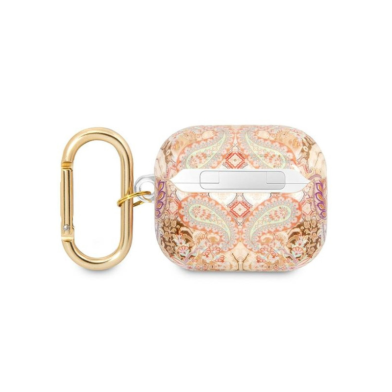 Etui Do AirPods 3 Guess Paisley Strap Złoty