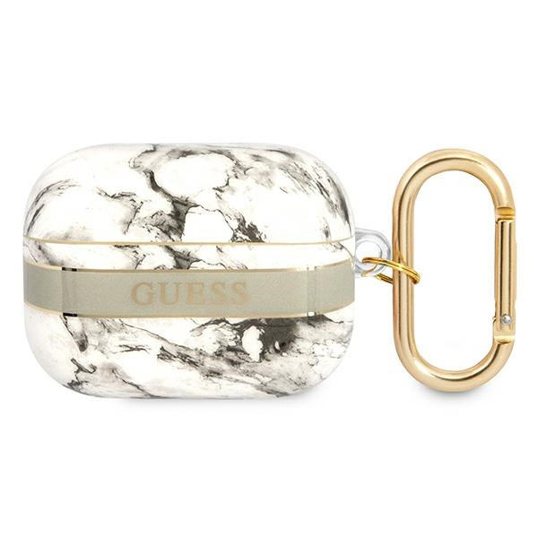 Etui Do AirPods Pro Guess Marble Strap Szary