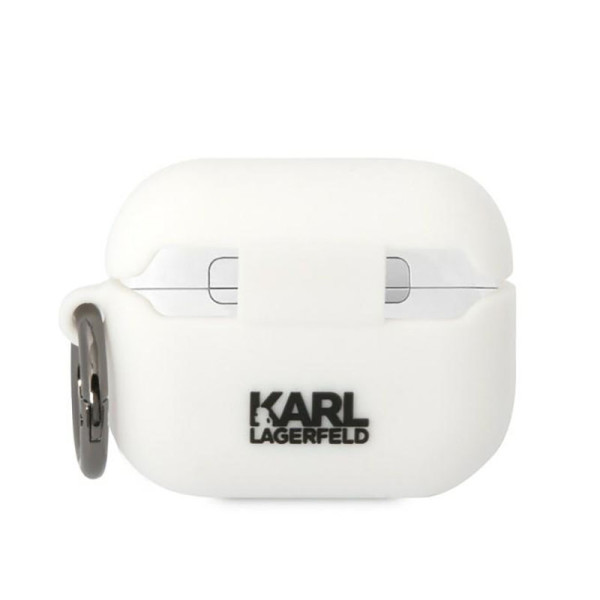 Etui Do AirPods Pro Karl Lagerfeld Silicone Karl & Choupette Biały