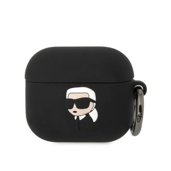 Etui Do AirPods 3 Karl Lagerfeld Silicone NFT Karl Head 3D Czarny