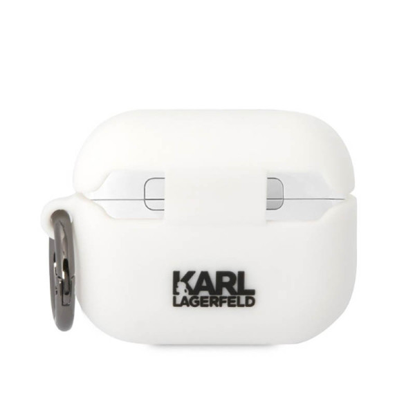 Etui Do AirPods Pro Karl Lagerfeld Silicone NFT Choupette Head 3D Biały