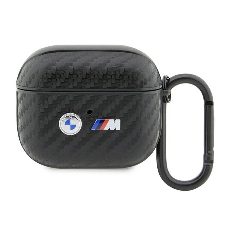 Etui Do AirPods 3 BMW Carbon Double Metal Logo Czarny