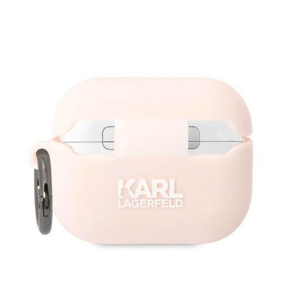 Etui Do AirPods Pro Karl Lagerfeld Silicone NFT Choupette Head 3D Różowy
