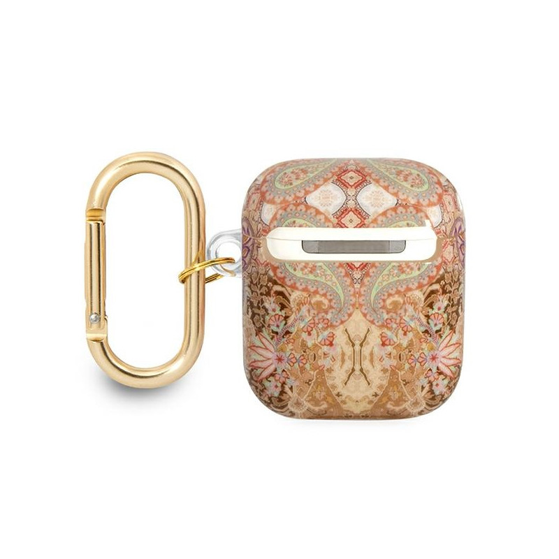 Etui Do AirPods 1 / 2 Gen Guess Paisley Złoty