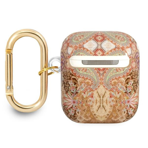 Etui Do AirPods 1 / 2 Gen Guess Paisley Złoty