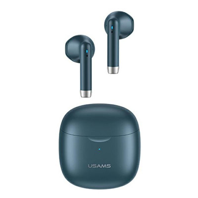 Słuchawki Bluetooth 5.0 Tws + Etui Ładujące Usams Ia Series Niebieski