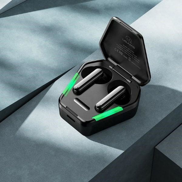 Słuchawki Bluetooth 5.0 Tws + Etui Ładujące Usams Jy Series Czarny