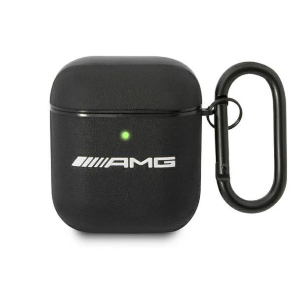 Etui Do AirPods AMG Leather Big Logo Czarny