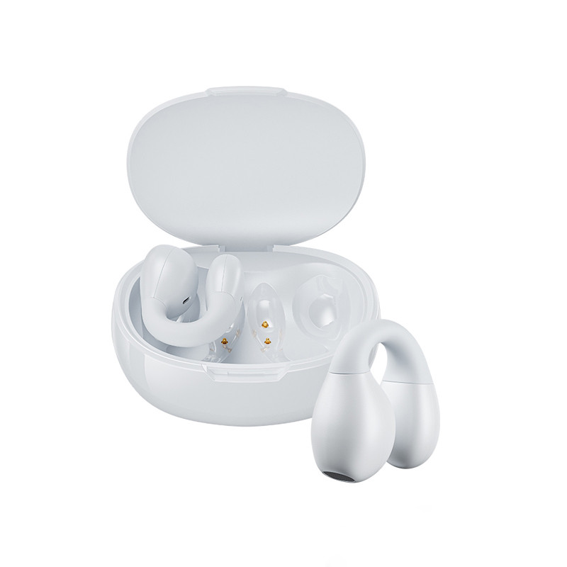 Słuchawki Bezprzewodowe Bluetooth V5.2 Tws Z Etui Ładującym Wekome Va12 Clip-On Biały