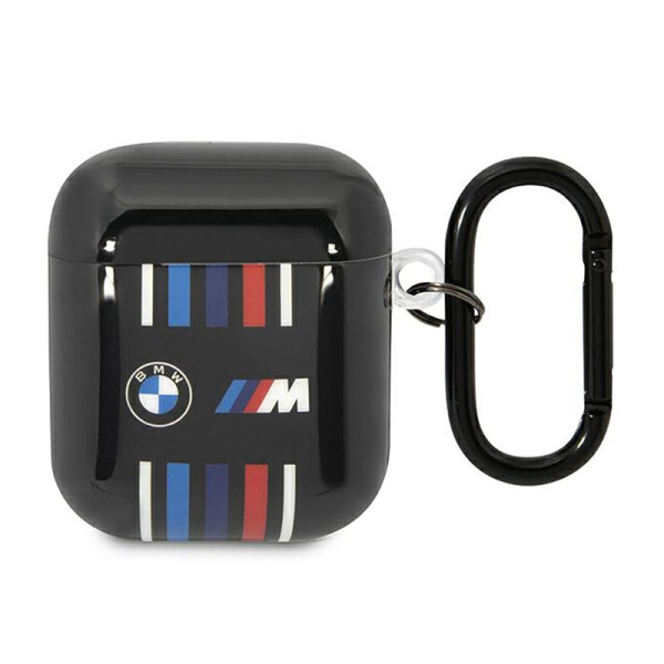 Etui Do AirPods 1 / 2 Gen BMW Multiple Colored Lines Czarny