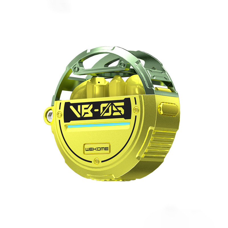 Słuchawki Bezprzewodowe Bluetooth V5.3 Tws Z Etui Ładującym Wekome Vb05 Vanguard Series Żółty