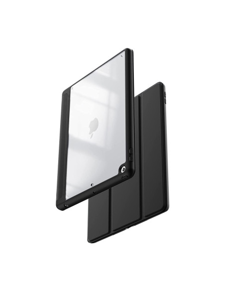 Etui Do iPad 10.2 " ( 2021 - 2019 ) Z Podstawką I Schowkiem Na Apple Pencil Crong Primefolio Czarny