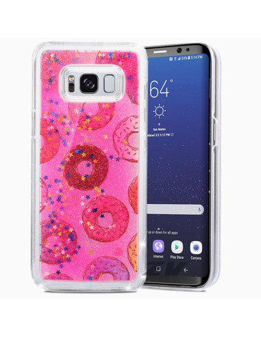 Etui Do Samsung Galaxy S8+ Zizo Liquid Glitter Star Case Różowy