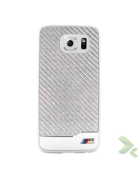 Etui Do Samsung Galaxy S6 BMW M Edition Carbon & Aluminium Hard Case Srebrny