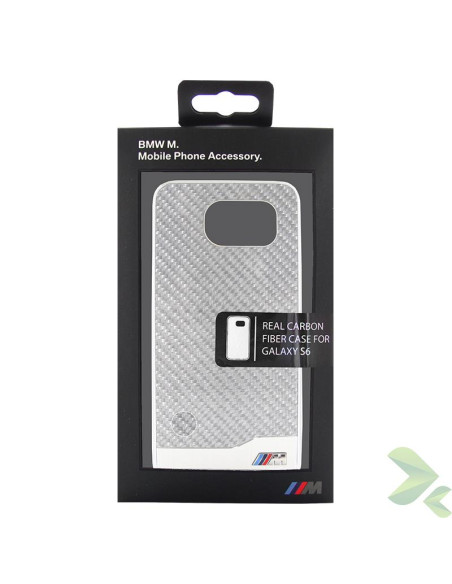 Etui Do Samsung Galaxy S6 BMW M Edition Carbon & Aluminium Hard Case Srebrny