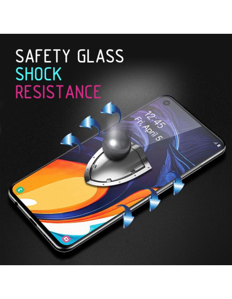 Szkło Hybrydowe 9H Na Cały Ekran Samsung Galaxy A80 / A90 Crong 7D Nano Flexible Glass