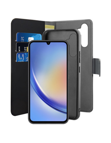 Etui 2w1 Do Samsung Galaxy A34 5G Puro Wallet Detachable Czarny