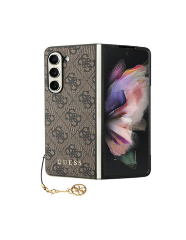 Etui Do Samsung Galaxy Z Fold 5 Guess 4G Charms Collection Brązowy