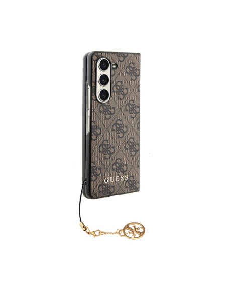 Etui Do Samsung Galaxy Z Fold 5 Guess 4G Charms Collection Brązowy