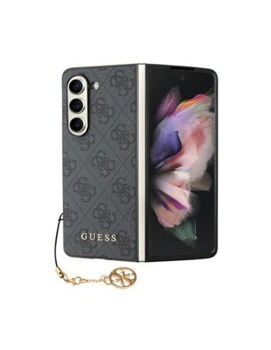 Etui Do Samsung Galaxy Z Fold 5 Guess 4G Charms Collection Szary