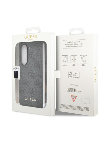 Etui Do Samsung Galaxy Z Fold 5 Guess 4G Charms Collection Szary