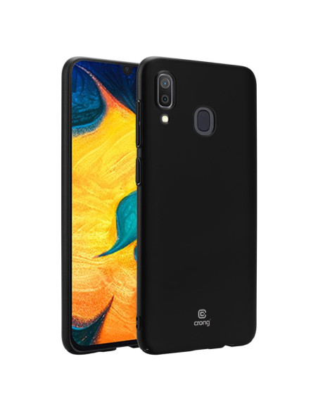 Etui Do Samsung Galaxy A30 Crong Smooth Skin Czarny