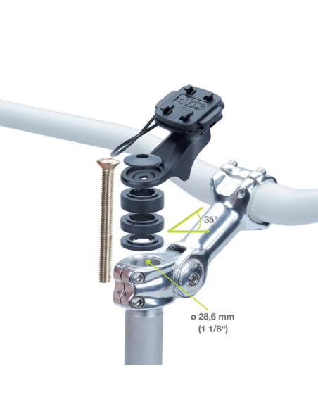 Uchwyt Uniwersalny Rowerowy Do Smartfonów iGrip Universal Biker Stem Splashbox Czarny