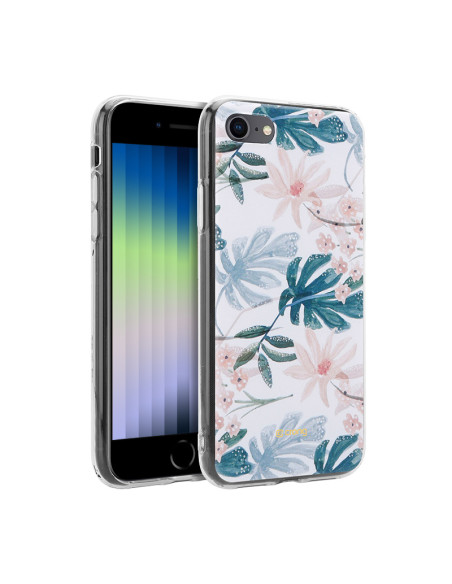 Etui Do iPhone SE ( 2022 / 2020 ) / 8 / 7 Crong Flower Case Biały