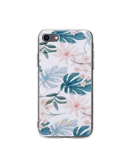 Etui Do iPhone SE ( 2022 / 2020 ) / 8 / 7 Crong Flower Case Biały