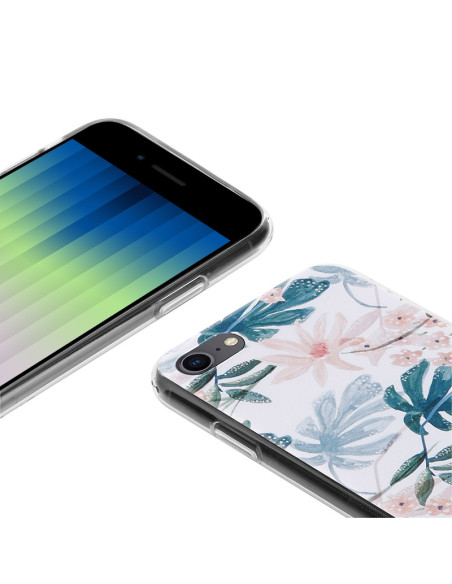 Etui Do iPhone SE ( 2022 / 2020 ) / 8 / 7 Crong Flower Case Biały