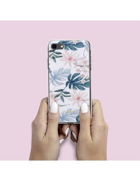 Etui Do iPhone SE ( 2022 / 2020 ) / 8 / 7 Crong Flower Case Biały