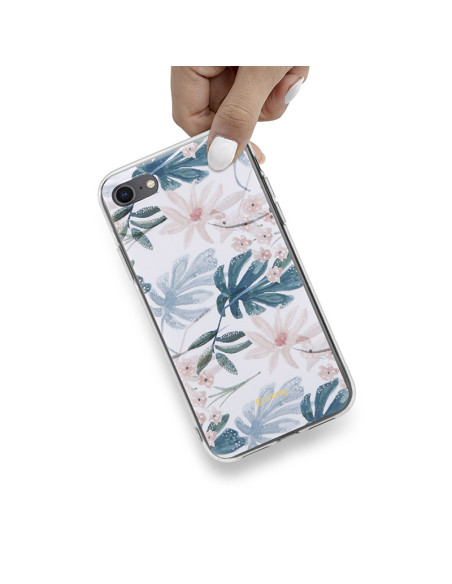 Etui Do iPhone SE ( 2022 / 2020 ) / 8 / 7 Crong Flower Case Biały