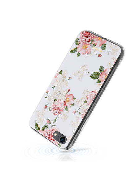 Etui Do iPhone SE ( 2022 / 2020 ) / 8 / 7 Crong Flower Case Biały